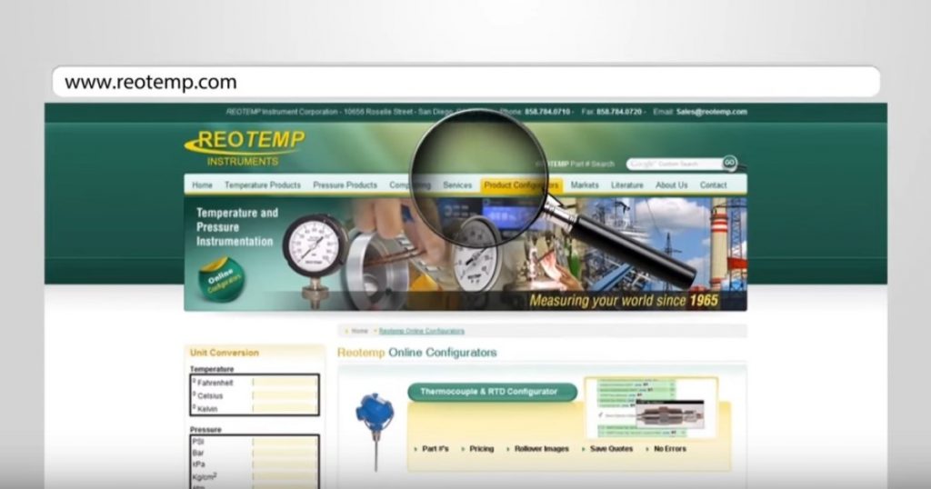 Online Product Configurators by REOTEMP