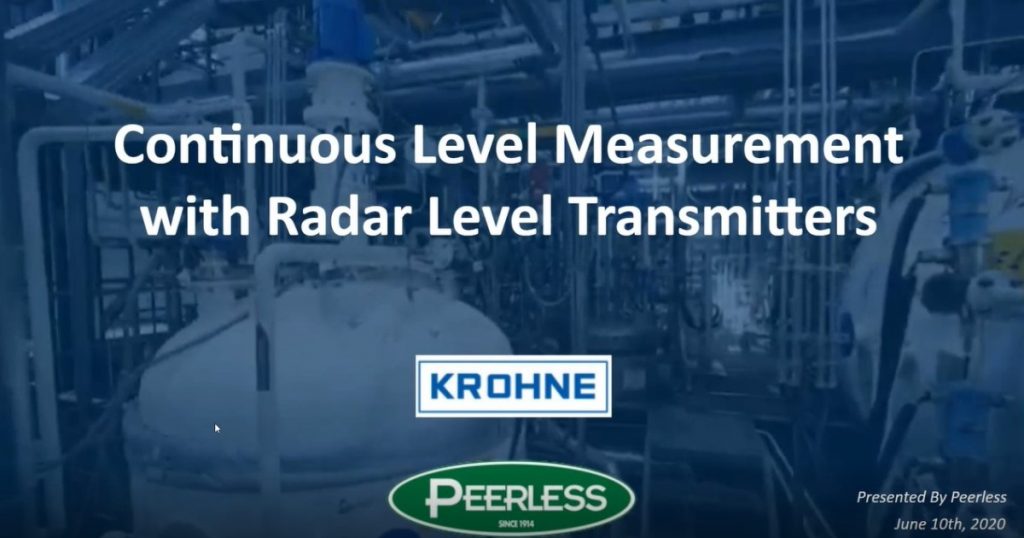 Continuous Level Measurement with Radar Level Transmitters